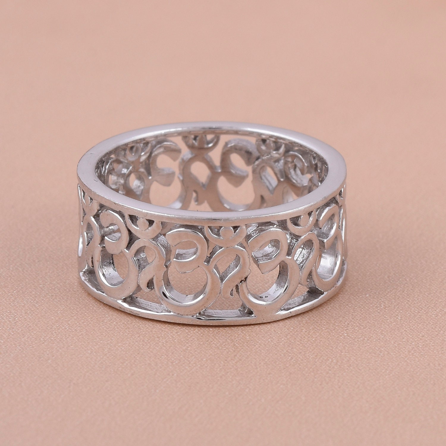 A+ Schlichter Silberring , Handgefertigter Sterlingsilberring-Jri0343 von buddhasilverdesign