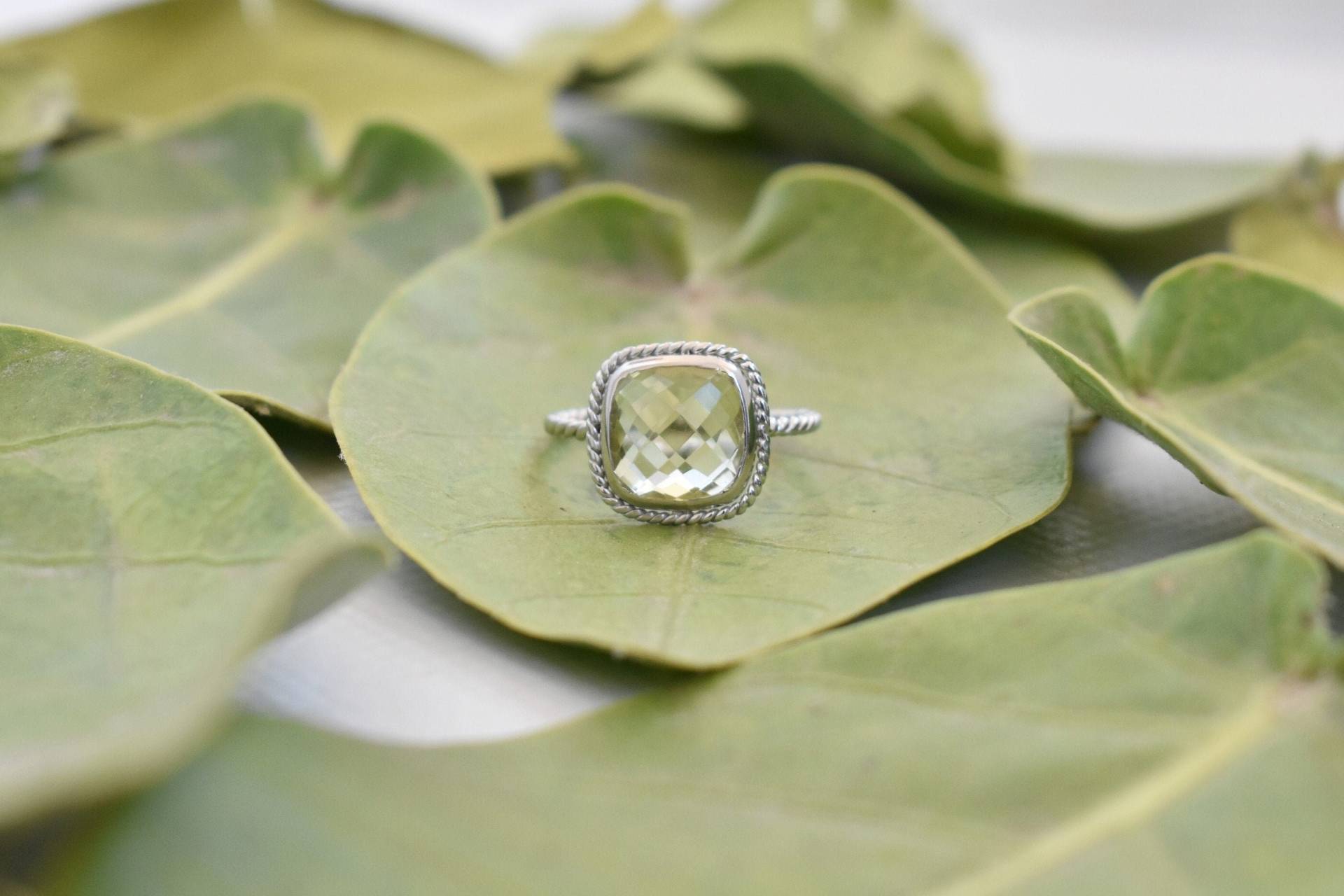 Handgemachter Gelber Topas Ring 925 Sterling Silber Weihnachtsring von buddhasilverdesign