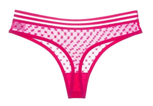 buddyboys - 5 Stück im Set - sexy Damen Frauen Girls Unterwäsche Slip Höschen String Tanga Dessous Reizwäsche hot pink - Gr. M von buddyboys