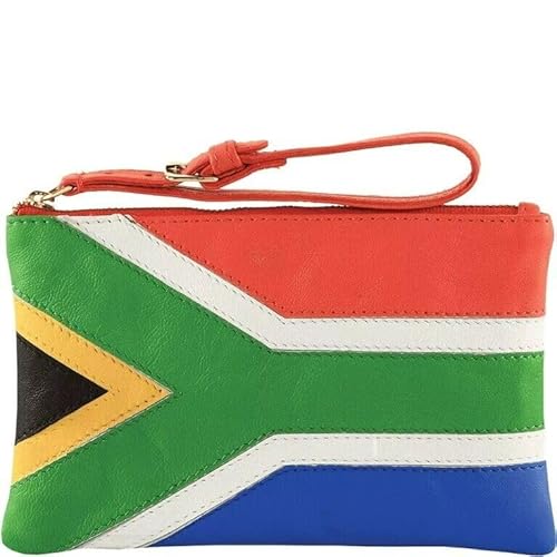 buddyboys - Africa Flag Designer Lederarmband Geldbörse Portemonnaie Edel echtes Leder - 18 x 11 cm von buddyboys