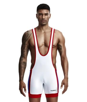 buddyboys Herren Wrestling Singuletts Athletic Supporters Slim Fit Sport Bodysuit Einteilige ärmellose Active Wrestling Trikot Gewichtheben Jumpsuits Boys (M) von buddyboys