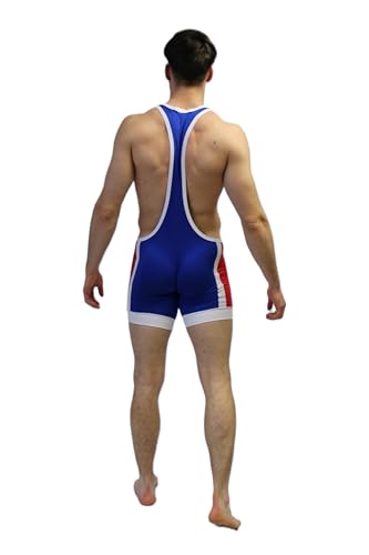 buddyboys Herren Wrestling Singuletts Athletic Supporters Slim Fit Sport Bodysuit Einteilige ärmellose Active Wrestling Trikot Gewichtheben Jumpsuits Boys Männer (L) von buddyboys