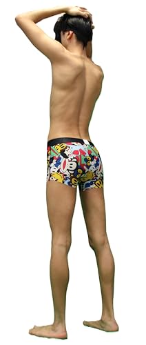 buddyboys Hot Sexy Pants Slip Boxer Unterwäsche Herren Boys Gay Party Club Roleplay Fetish Nylon Funny Colour - Gr. L von buddyboys