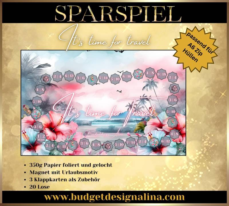 It's Time For Travel Sparspiel von budgetdesignalina