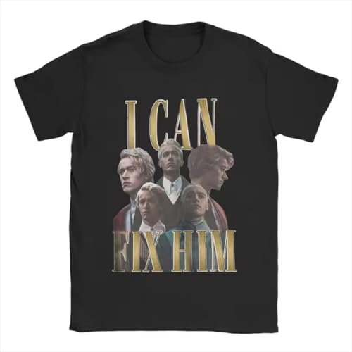 Tom Blyth I Can Fix Him T-Shirts for Men Round Neck 100% Cotton T Shirts Coriolanus Snow Short Sleeve Tees Plus Size Tops Black S von budianDR3Ww5