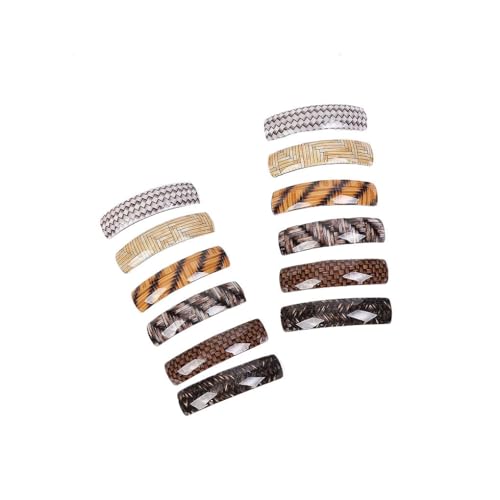 budiniao 12 stücke Pferdeschwanz Halter Frauen Acryl Haarnadel Matte Bunte Haarspangen Koreanische Elegante Kopfbedeckung Große Dicke Haarspangen von budiniao