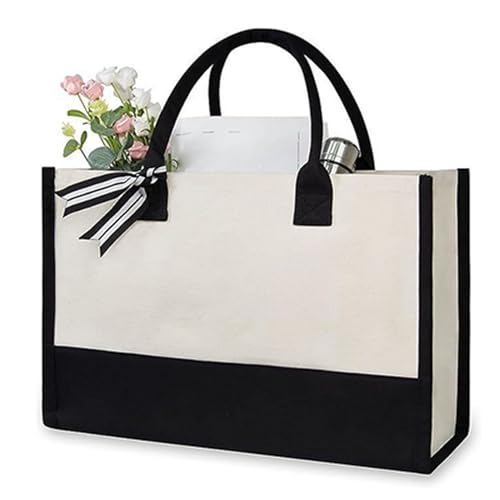 budiniao Brautgeschenk, Canvas Handtasche, Brautparty, Verlobung, Hochzeitsgeschenk, Brautparty Dekoration, Brautjungfern Kapazität von budiniao