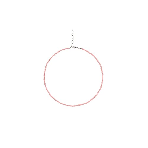 budiniao Frau Mädchen Casual Halskette Mode Halsketten Tragbare Choker Schmuck Ornament Geschenke Zubehör Hochzeit Party Reisen, Rosa von budiniao