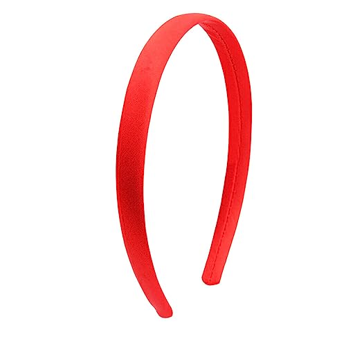 budiniao Frauen Stirnband Volltonfarbe DIY Grundlegendes Haarband Modell Basteln Handarbeit Handwerker Erwachsene Kopfbedeckung Einfaches Haushaltshaar, Rot von budiniao