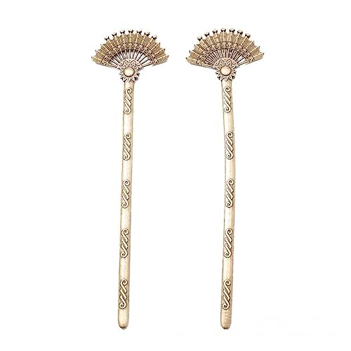 budiniao Haarstäbchen Antike Dekorationen Charme Kopfbedeckung Marker Anhänger DIY Handgemachte Styling Werkzeuge Verschluss Schmuck Zubehör Cosplay, antike Bronze von budiniao