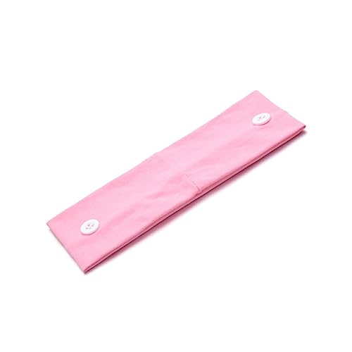 budiniao Knopf Stirnbandhalter, atmungsaktiv, Gute Elastizität, lindert Ohrenschmerzen, Schal, klassisches, lebendiges Kopftuch, sanfte Textur für Frauen, Rosa mit Knöpfen budiniao Knopf Stirnbandhalter, atmungsaktiv, Gute Elastizität, lindert Ohrenschmerzen, Schal, klassisches, lebendiges Kopftuch, sanfte Textur für Frauen, Rosa mit Knöpfen von budiniao
