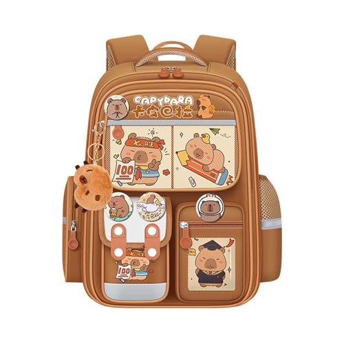 budiniao Niedlicher Capybara Rucksack für Studenten, mit Tragegurten und verdicktem Oxford Stoff, geeignet für Männer und Studenten, 28 x budiniao Niedlicher Capybara Rucksack für Studenten, mit Tragegurten und verdicktem Oxford Stoff, geeignet für Männer und Studenten, 28 x von budiniao