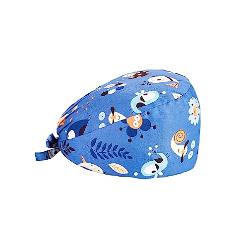 budiniao OP Kappen Arztkürbis förmige, verstellbare, atmungsaktive, stumpfe, polnische Knopf Chic Krawatte hinten, multifunktionale Unisex Operationshüte, ein"und"sechzig von budiniao