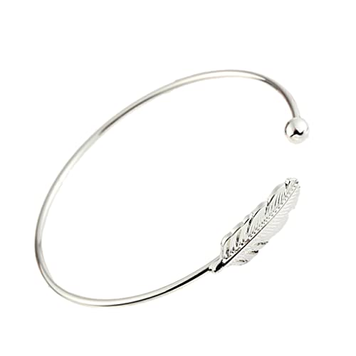 budiniao Perlenarmband Damen Armreif Modeschmuck Mehrfarbig Langlebig Rostfrei Handanhänger Leicht Dating Elegant, Silber von budiniao