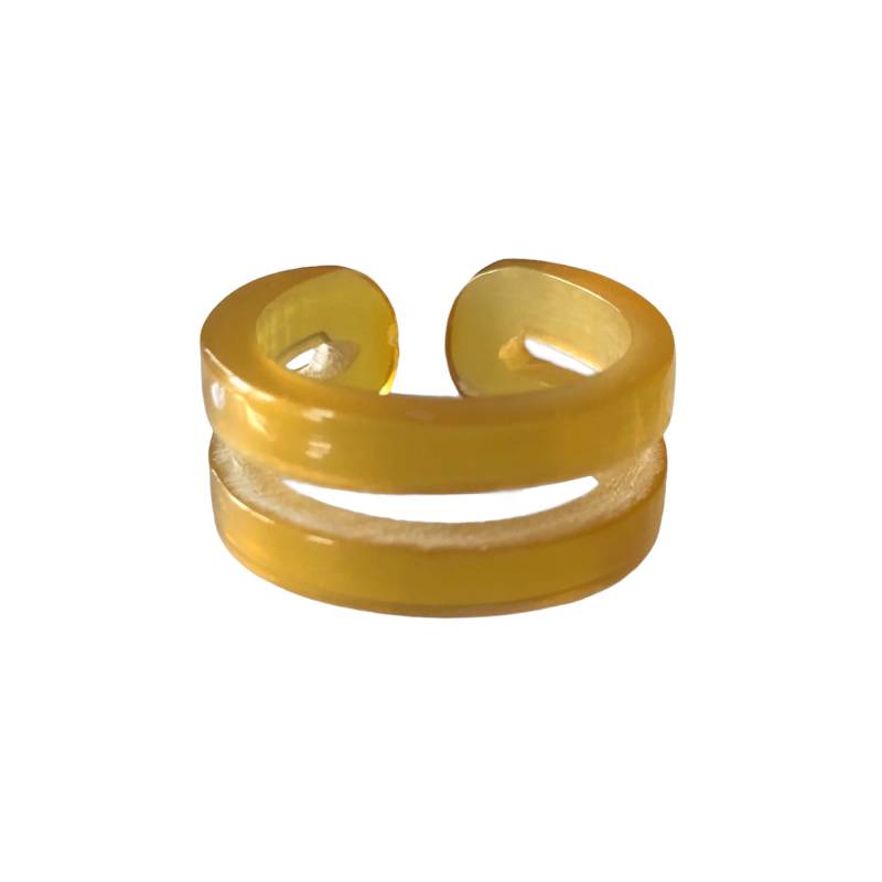 Büffelhorn Horn Ring Handgemachter Offener Ring von buffagems