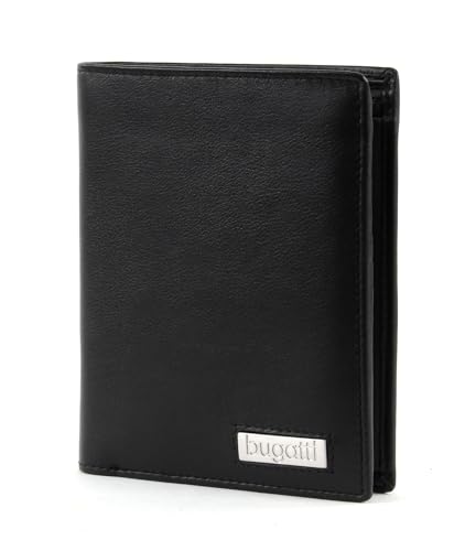 bugatti City Line Coin Wallet Combi Style 13CC Metal Logo Black von bugatti
