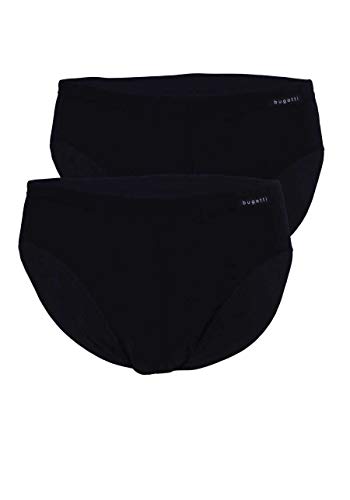 Bugatti 2er Pack Herren Slips, Doppelpack, FLEXCITY, Baumwoll-Stretch - Schwarz: Größe: M (Gr. Medium) von bugatti