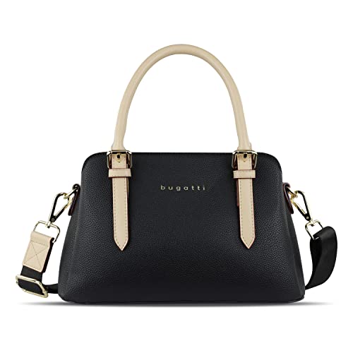 bugatti Ella Handtasche für Damen Klein, kleine Frauen Tasche, Damenhandtasche in schwarz von bugatti