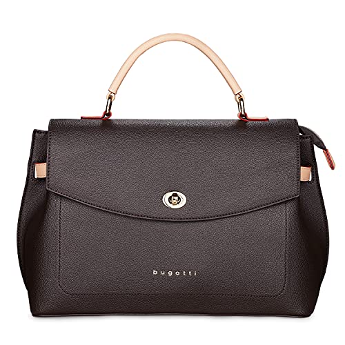 bugatti Ella Stadttasche, Kunstleder Tasche, Damenhandtasche Schultertasche, braun von bugatti