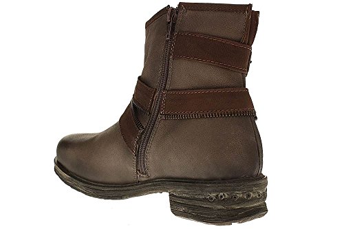 Bugatti J58341G Damen Biker Boots, Grau (taupe/d'braun 185), 37 EU von bugatti