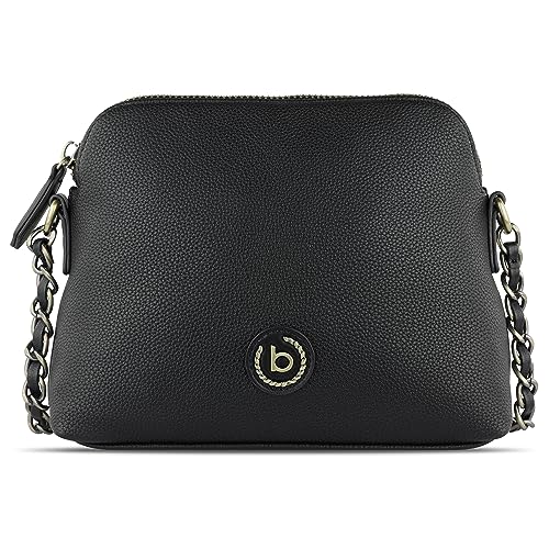 bugatti Passione Handtasche Damen Klein - Kunstleder Tasche, Umhängetasche Frauen Klein, Schwarz von bugatti