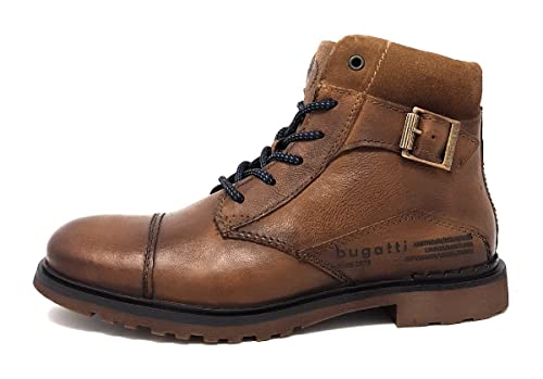 bugatti Vittore Herrenschuhe Stiefel Schnürer Braun Freizeit, Schuhgröße:42 EU von bugatti