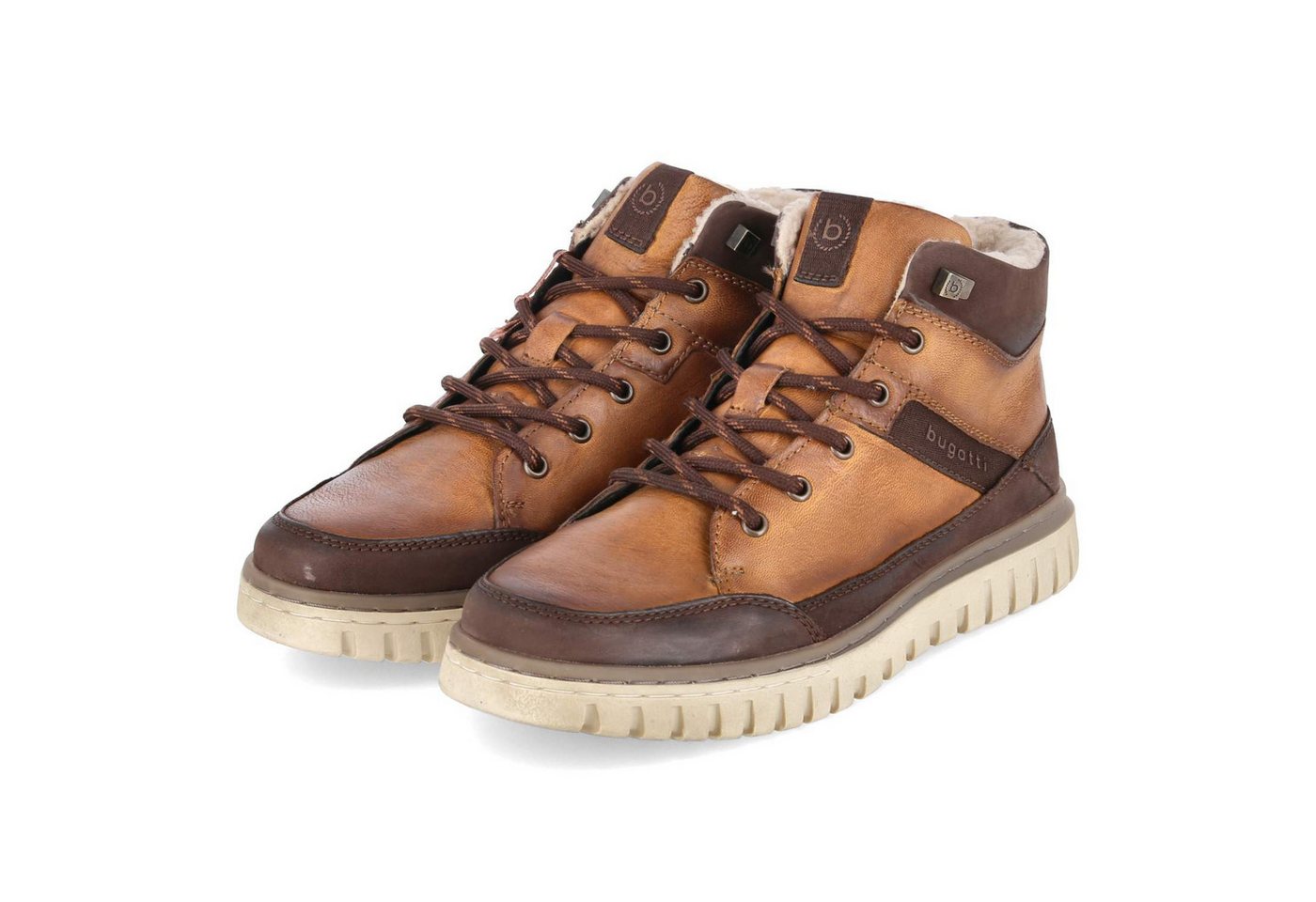 bugatti Bugatti 321ATG523235-6361 Herren Leder braun Schnürstiefel von bugatti