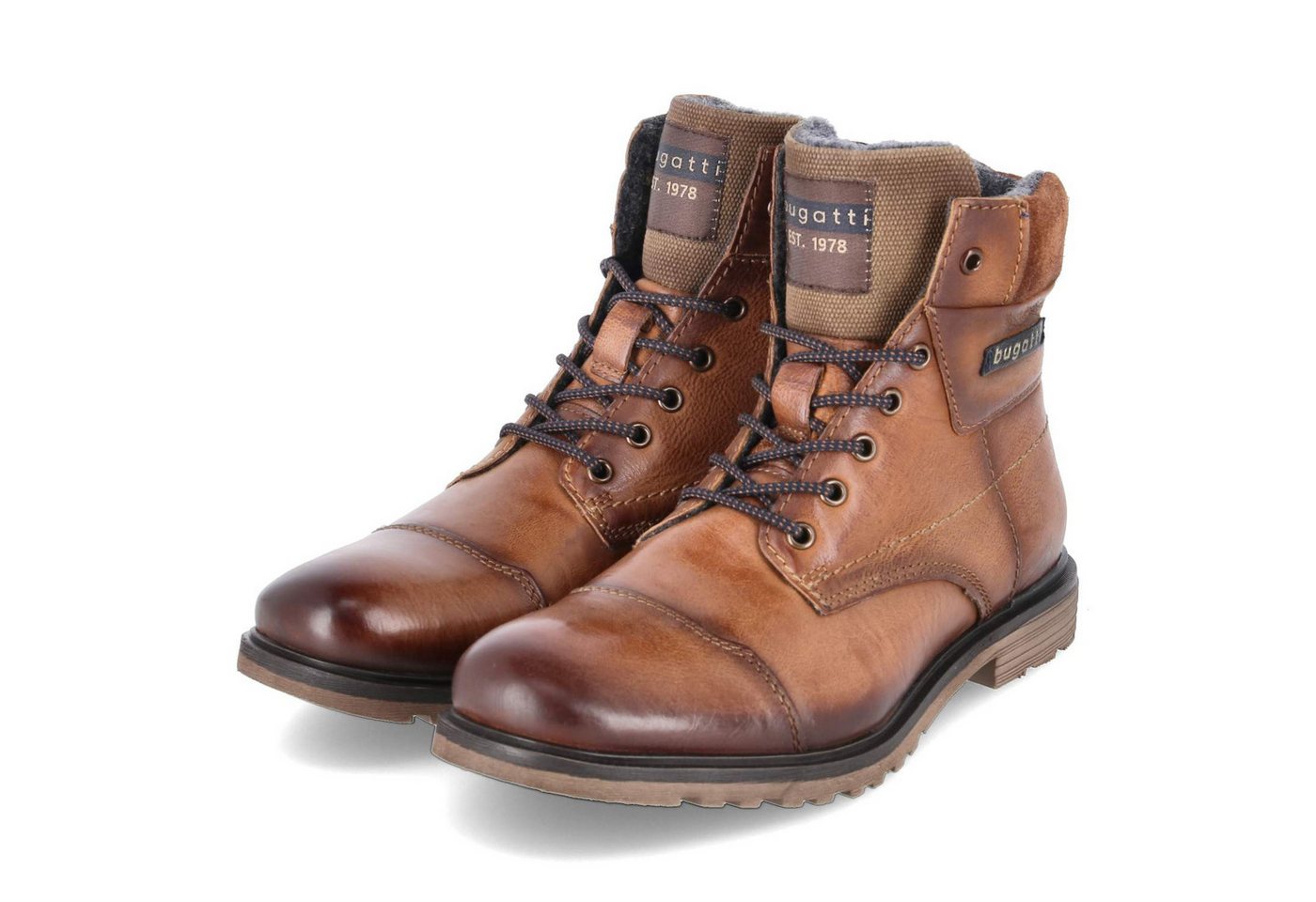 bugatti Bugatti 325A0U3F3500-6300 SP Herren Glattleder braun Schnürstiefel von bugatti