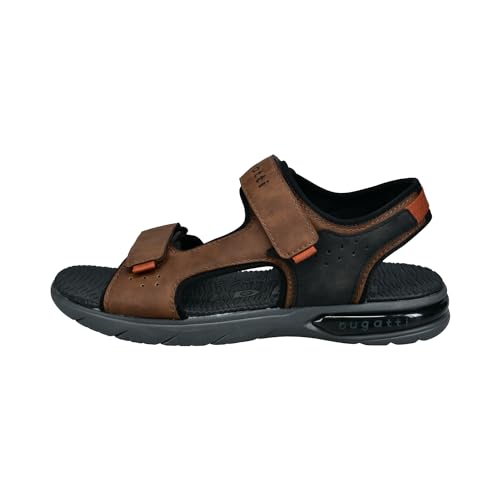 bugatti 341-A7Z81 Herren Sandalette, Brown/Black, 44 EU von bugatti