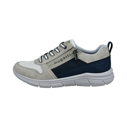 bugatti 341-AFA07 Herren Schnürer, Light Grey / Dark Blue, 43 EU von bugatti