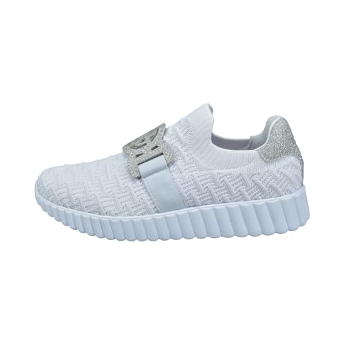 bugatti 445-AI660 Damen Slipper, White / Silver, 39 EU von bugatti