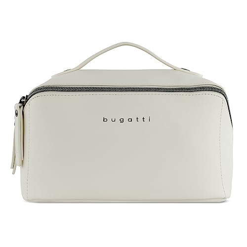 bugatti Almata Reise-Make-up-Tasche mit großer Öffnung, Kulturbeutel Damen in beige von bugatti