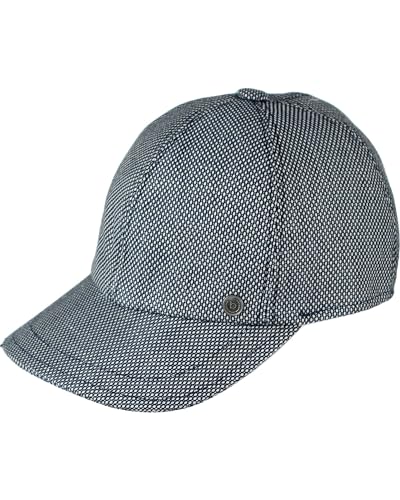 bugatti Baseballkappe mit Waben-Optik - Sonnen Schutz für Damen und Herren - One Size mit Strapback Verschluss Denim von bugatti