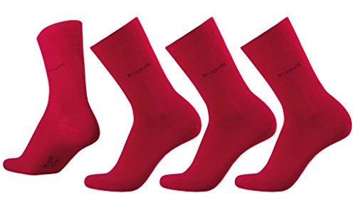 bugatti Basic Mens Socks 3er Pack 6703 440 rio red rot Strumpf Socken, Size:39-42 von bugatti