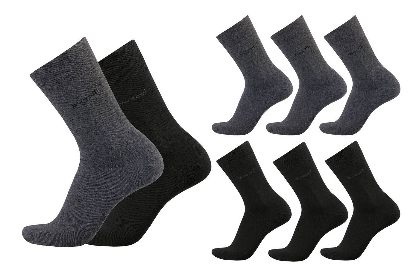 bugatti Basicsocken bugatti Herren Socken Basic uni 6er Pack Strümpfe bugatti Herren Socken Basic uni 6er Pack Strümpfe von bugatti
