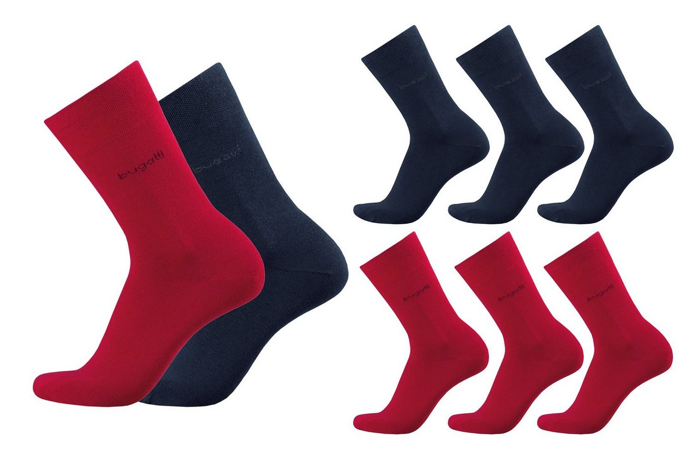 bugatti Basicsocken bugatti Herren Socken Basic uni 6er Pack Strümpfe bugatti Herren Socken Basic uni 6er Pack Strümpfe von bugatti