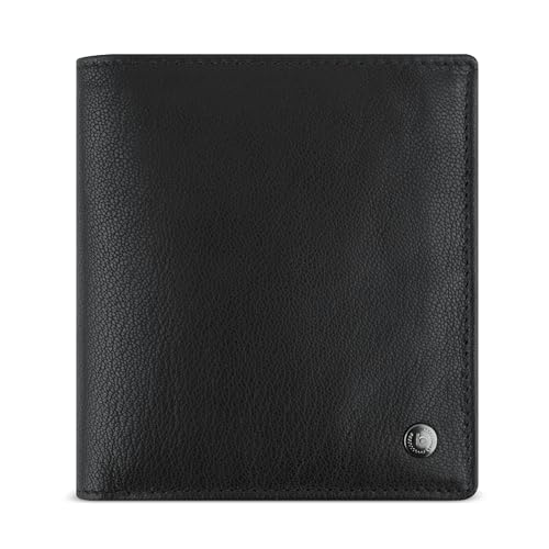 bugatti Black Magic Geldbörse komplett aus Leder, Geldbeutel mit RFID-Schutz, schwarz von bugatti