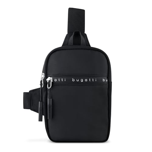 bugatti Blanc Delight Mini Crossbody-Tasche unisex, flache Umhängetasche, schwarz von bugatti