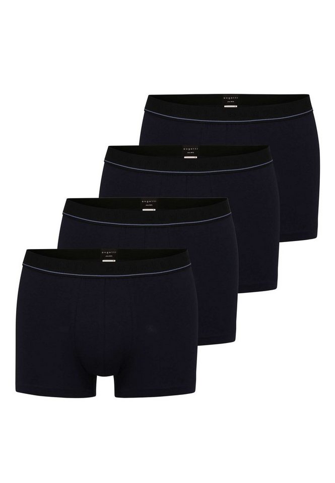 bugatti Boxershorts BUGATTI Herren Boxershorts Unterhosen 4er Pack Nev (4-St) von bugatti