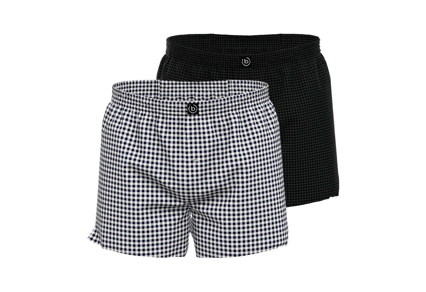 bugatti Boxershorts Herren Boxershorts, 2er Pack - Web-Shorts von bugatti