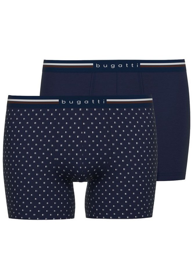 bugatti Boxershorts Long Pants (Set, 2-St., 2er-Pack) Long Pants, Webgummibund, elastisch, 2er Pack von bugatti