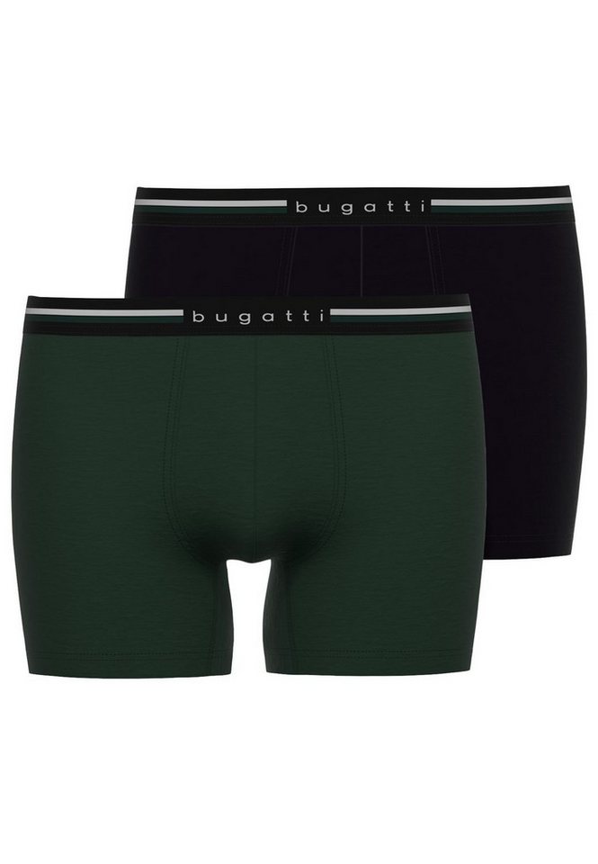 bugatti Boxershorts Long Pants (Set, 2-St., 2er-Pack) Long Pants, Webgummibund, elastisch, 2er Pack von bugatti