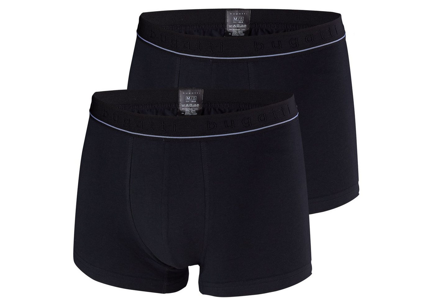 bugatti Boxershorts Rom (2-St) ohne Eingriff, knitterfrei und langlebig im 2er Pack von bugatti
