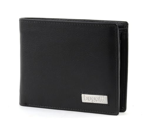 bugatti City Line Coin Wallet Combi Style 8CC Metal Logo Black von Bugatti