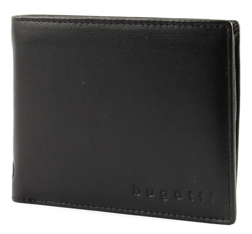 bugatti City Line Coin Wallet with Flap 8 CC Black von bugatti