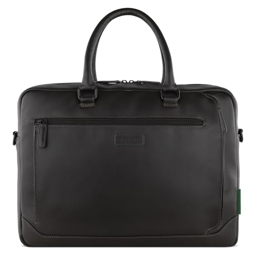 bugatti Clark Aktentasche mit 15" Laptopfach aus hochwertigem Leder in Braun von bugatti