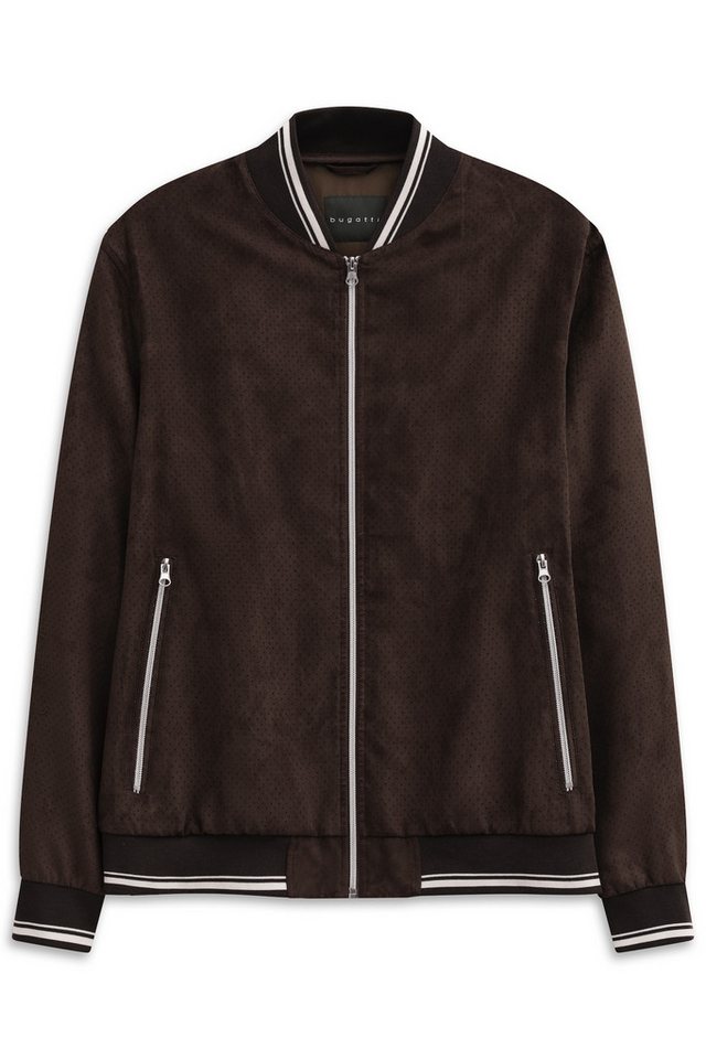 bugatti Collegejacke Regular Fit wasserabweisend trotz leicht perforiertem Oberstoff von bugatti
