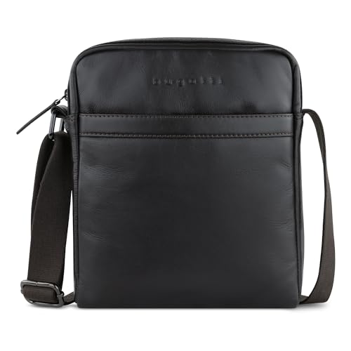 bugatti Corso kleine Schultertasche aus Rindleder, Cross-Body Umhängetasche in braun von bugatti