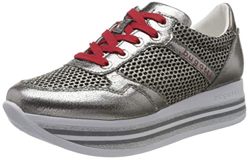 bugatti Damen 431880015069 Sneaker, Grau (Grey/Metallic 1590) von bugatti