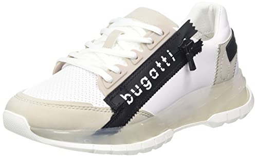 bugatti Damen 432A7D045550 Sneaker, White/beige, 42 EU von bugatti